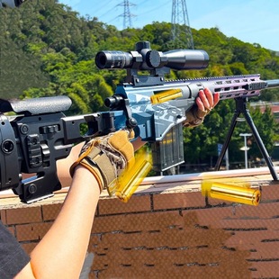 钢铁阵线妹控mk14玩具枪和平精英模型枪暗区突围满改玩具抢同款