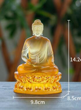 高档古法琉汉传佛三宝佛佛像释迦牟尼药师弥佛阿陀佛像如来佛璃祖