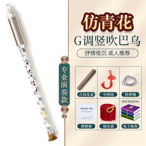 高档民族巴乌乐器吹学初调者入门C调降B竖调G调F小学生成人专业演
