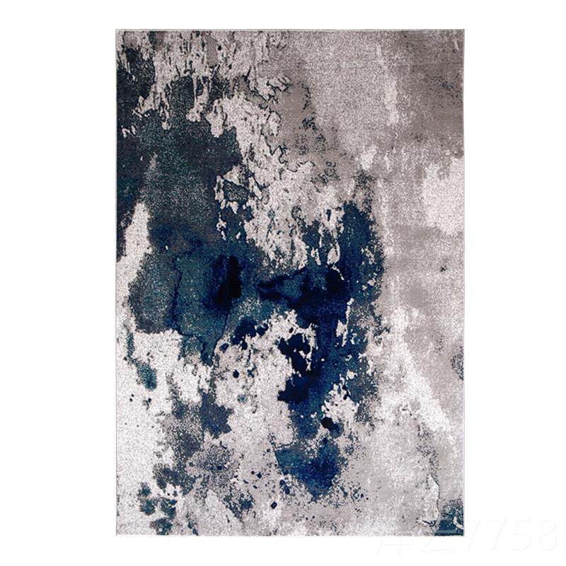 高档D口ammi 进客厅卧室间地毯灰色美式现轻奢北欧代简约高端房床