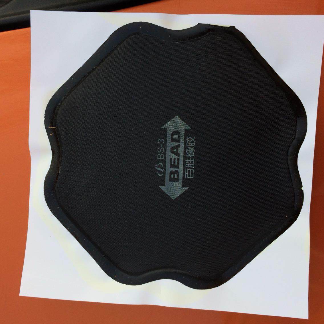 百胜128mmbl3斜交胎冷补胶片真空胎帖片大汽货车轮胎胶片补胎