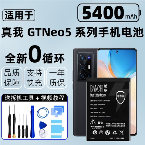 适用真我GT150w电池GTNEO5240w