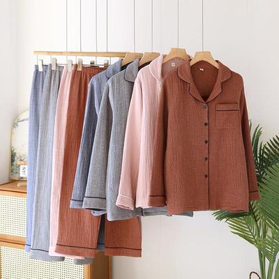 四层纱布情侣大码套装柔软舒适