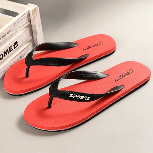 跨境大码人字拖男夏季复古夹脚拖鞋软厚底沙滩男鞋子防滑外穿凉拖