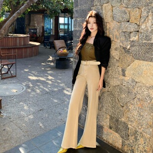 陈六六CHENLIULIU【腿精担单】春季新款气质时髦精高腰显瘦牛仔裤