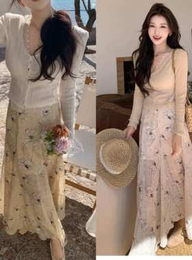 陈六六CHENLIULIU【花信之约】清冷感必入款气质温柔清雅半身裙