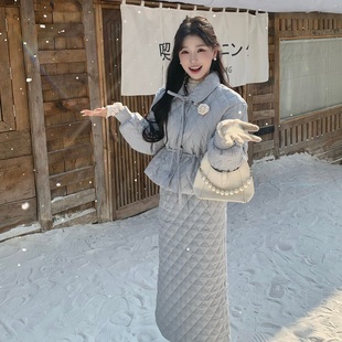 韩系温柔减龄精致保暖羽绒服套装 陈六六CHENLIULIU 圣诞之约