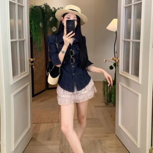 陈六六CHENLIULIU【芭蕾蓬蓬裙】芭蕾风甜美网纱蛋糕短款半身裙