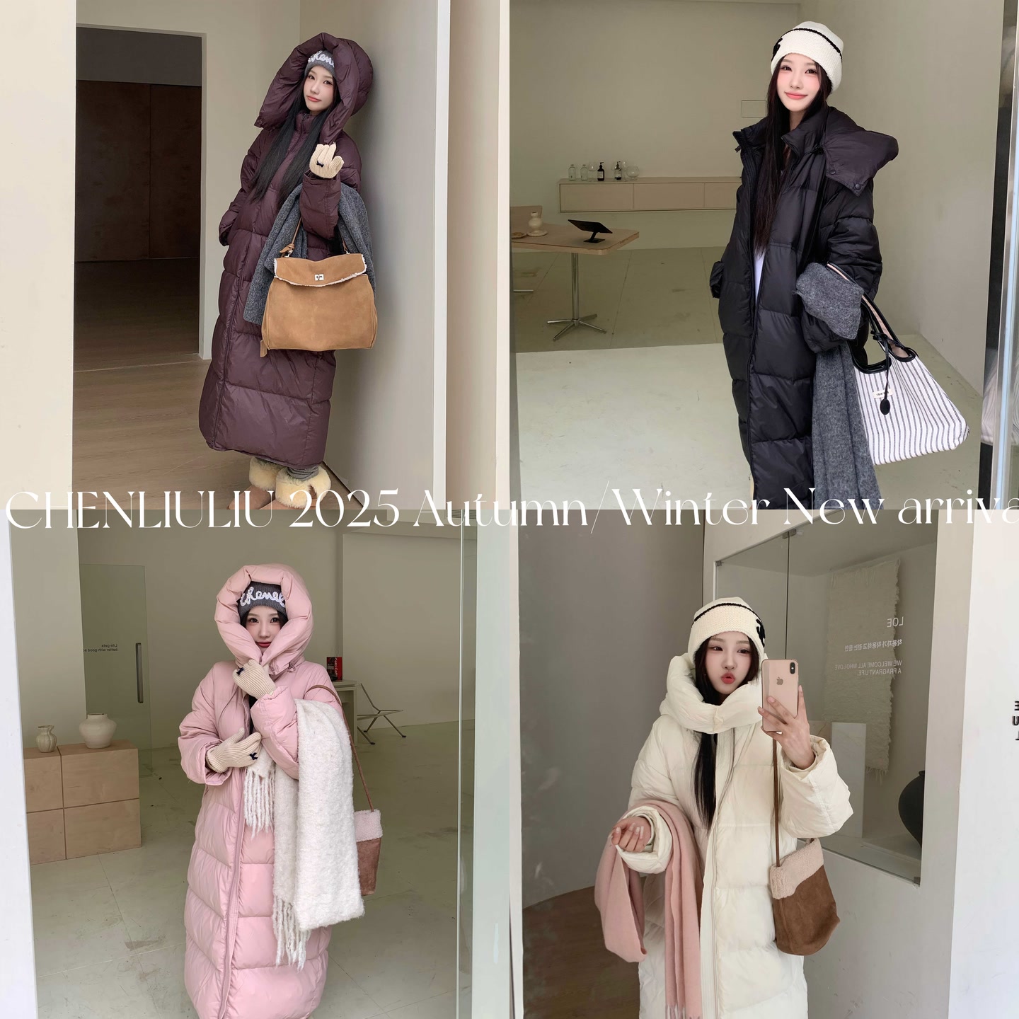 陈六六CHENLIULIU【温暖大被子】50白鸭绒长款连帽保暖羽绒服外套