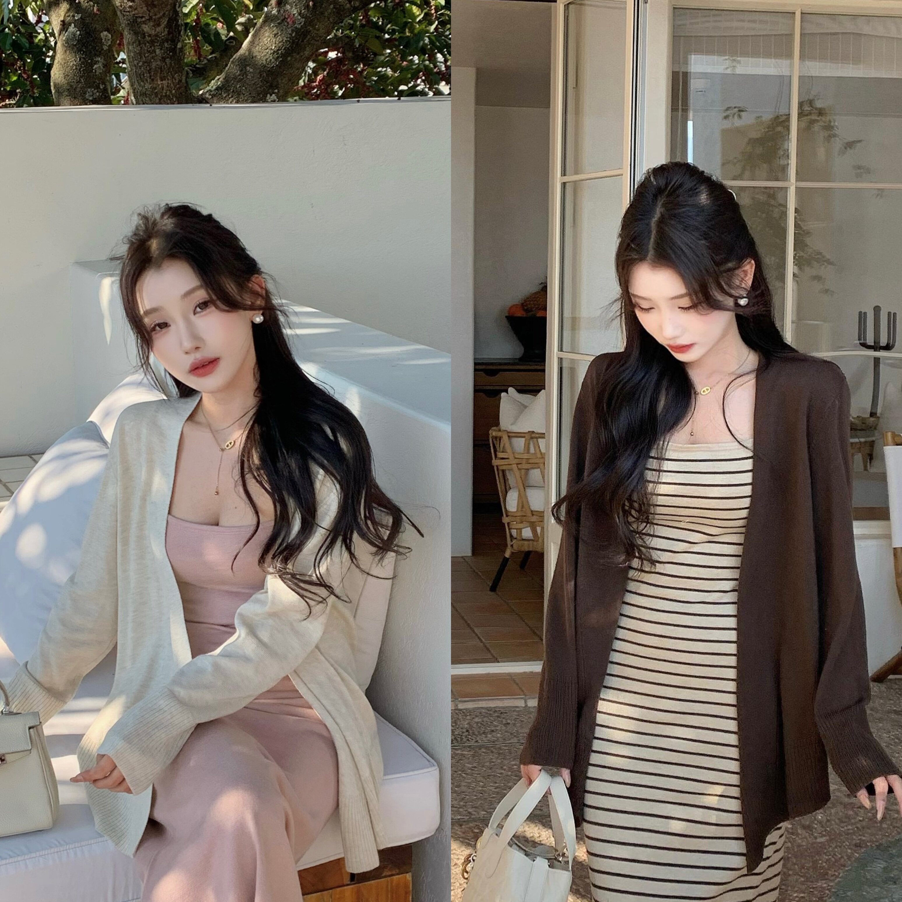 陈六六CHENLIULIU【软糯舒适】氛围感轻熟慵懒风百搭针织开衫外套