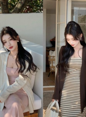 陈六六CHENLIULIU【软糯舒适】氛围感轻熟慵懒风百搭针织开衫外套