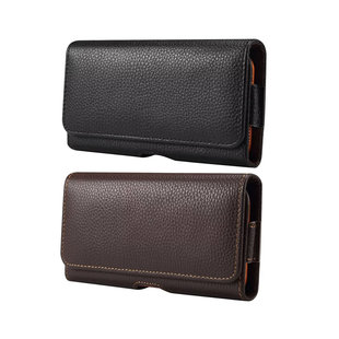 6.9 真皮腰包手机套单层老人挂腰牛皮手机包穿皮带6.5手机皮套6.7