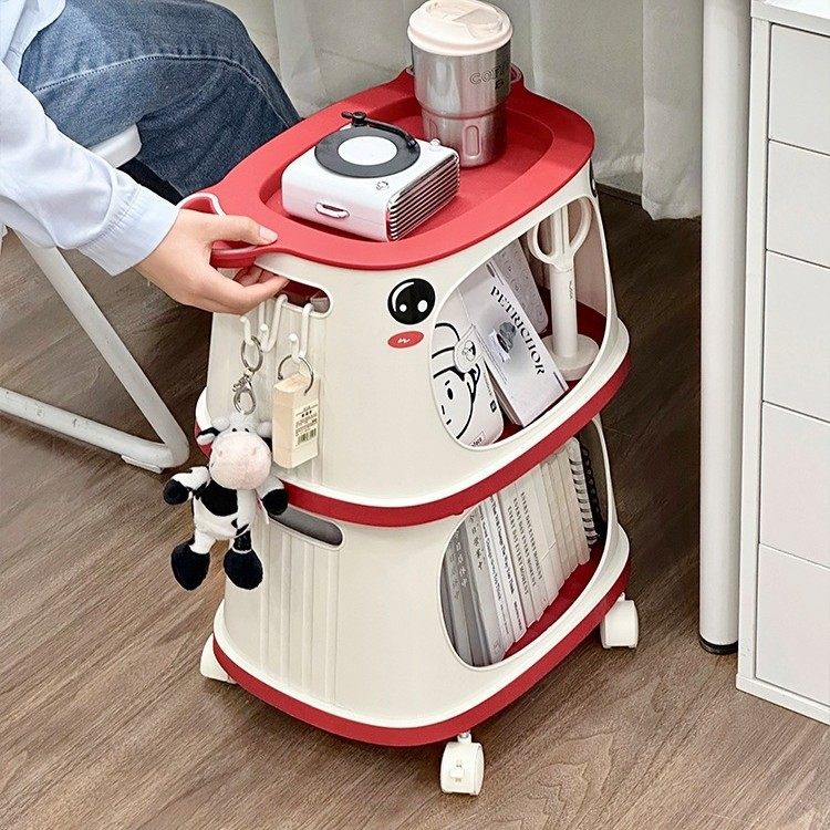 好物移动柜子分层书架整理桌下零食小推车置物架收纳架架包邮