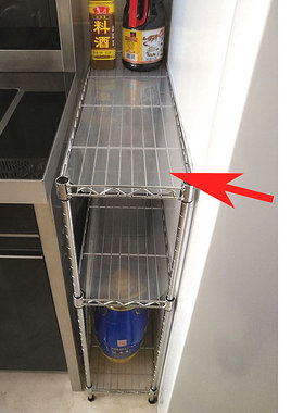 I9EK厨房缝隙置物架宽20/25/30cm夹缝收纳架高70窄缝橱柜边台面小