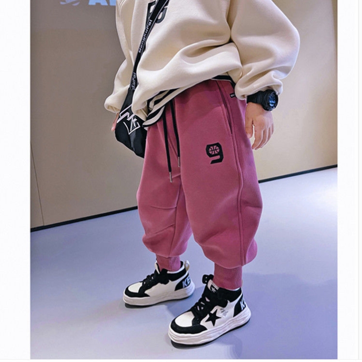 男童裤子春秋宽松女童运动裤儿童