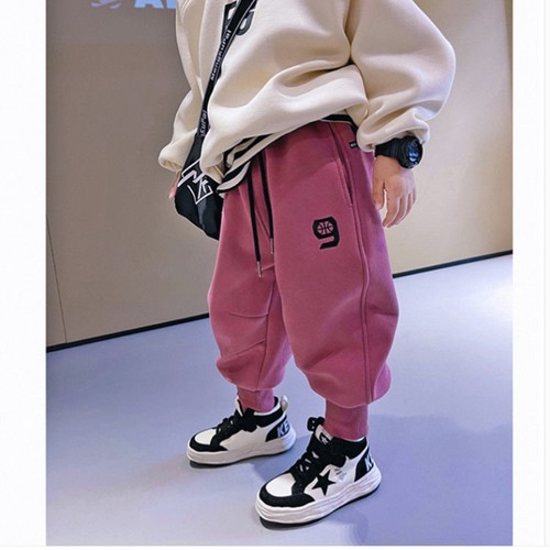 男童裤子春秋宽松女童运动裤儿童