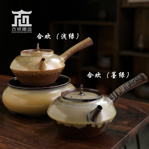 明德园合欢砂铫烧水中粗壶送礼盒