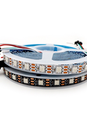 定制5VRGB全彩柔性灯带流水跑马幻彩软灯带 带Ic可编程ul低压灯带