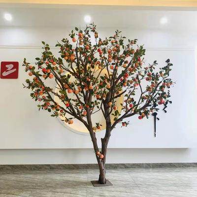 新款仿真苹果树柿子石榴树酒店舞台室内布置道具装饰树许愿树套装