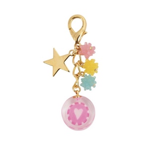 日本Nanaco plus+ real candy流行之心金平糖拉链扣包挂件