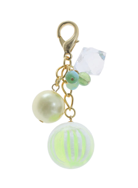 日本Nanaco plus+ real candy限定绿色冰公主拉链扣包挂件