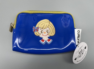 日本Curly Collection卷发女孩 深蓝色多功能小包