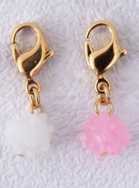 日本Nanaco plus+ real candy粉色白色金平糖拉链扣