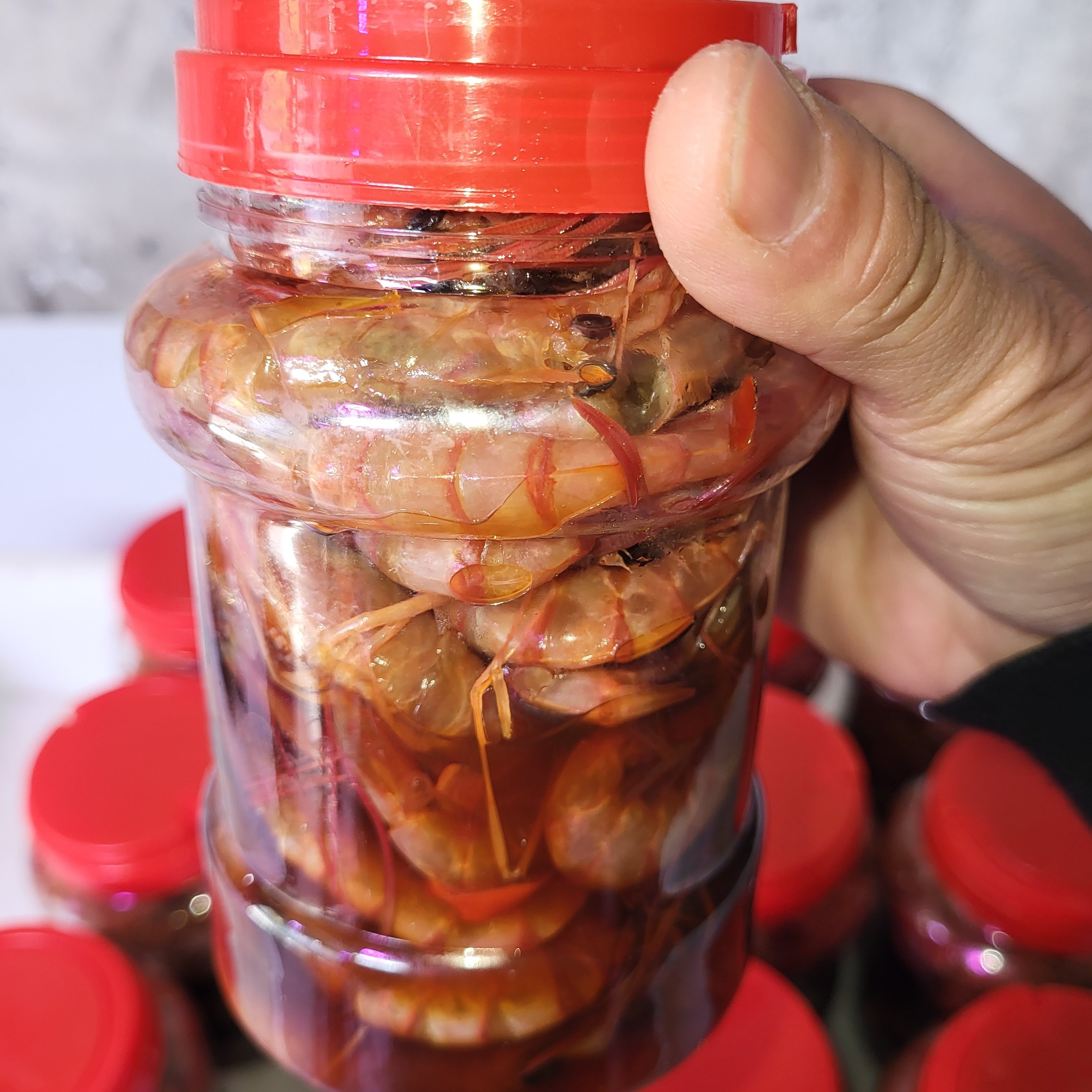 汕尾本港红虾海虾咸虾 鲜甜Q弹 新鲜腌制 潮汕生腌600克/瓶,水产肉类/新鲜蔬果/熟食,其它,淘宝优惠券,粉丝福利购,淘宝优惠卷