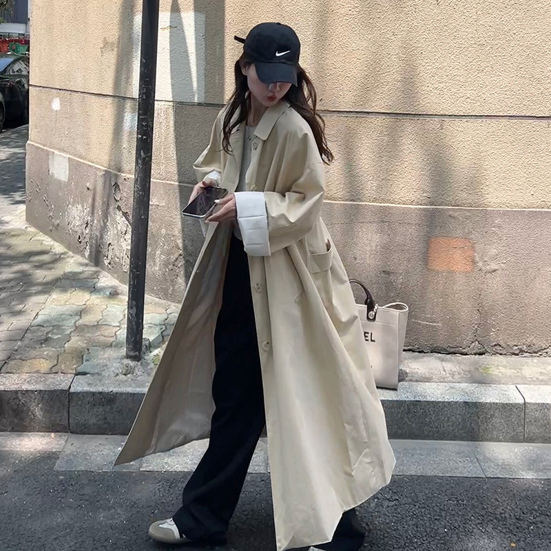 现货2024春季新款时尚气质风衣外套浙宝300/5021/P145控208,女装风衣,郎佰婉