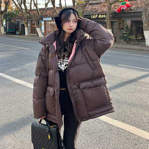 现货 2025冬季新款90白鸭绒短款羽绒服浙宝300/8875/P295控448图片
