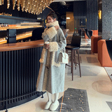 已出大货2024冬季新款羊羔毛拼接厚实外套浙宝300/8001/P195控278，女装毛呢外套，郎佰婉