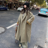 现货2025冬季新款气质显瘦毛呢大衣浙宝300/8845/P185控268，女装毛呢外套，郎佰婉