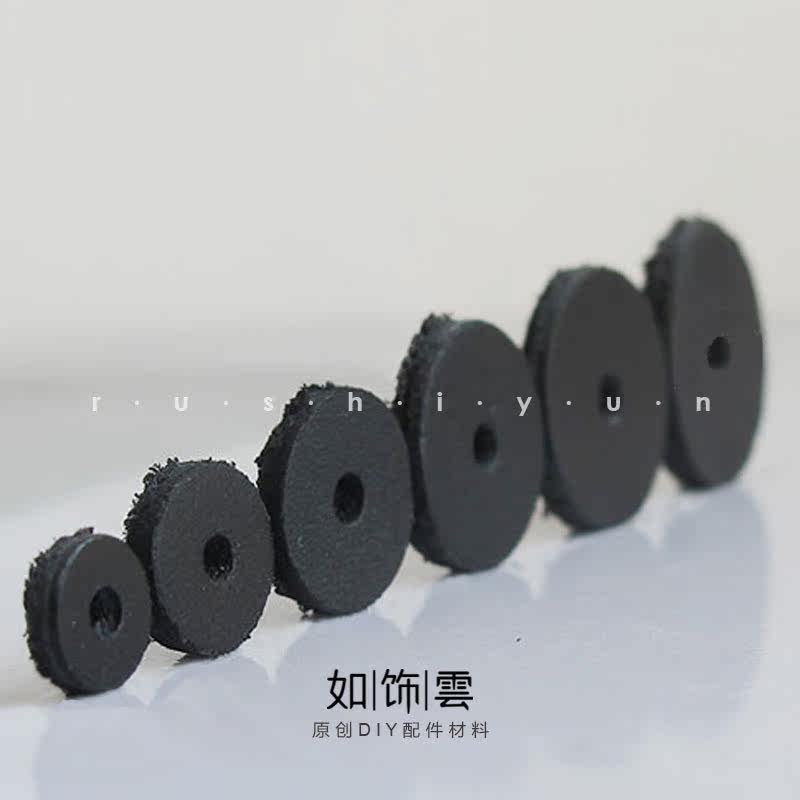 纯牛皮黑色垫片隔片佛珠念珠图片