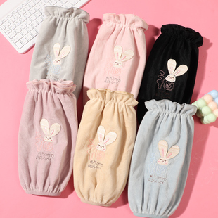 袖套女可爱韩版中长款成人办公防污套袖儿童手袖头学生秋冬季护袖