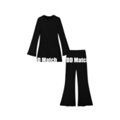 休闲品质 套装 莱赛尔 软糯中长款 HDD 休闲裤 女款 上衣 Y0074