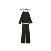 套装 针织V领毛衣 逻辑 HDD 羊毛 秋季 针织裤 Y8930