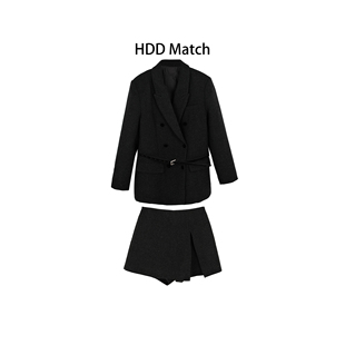 女法式 西装 羽绒外套 HDD 裙套装 90白鸭绒 裤 Y1024 羽绒品质