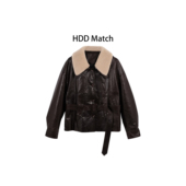 甄选单品 鹅绒 冬季 HDD 女款 毛领帅气皮衣羽绒服Y9518