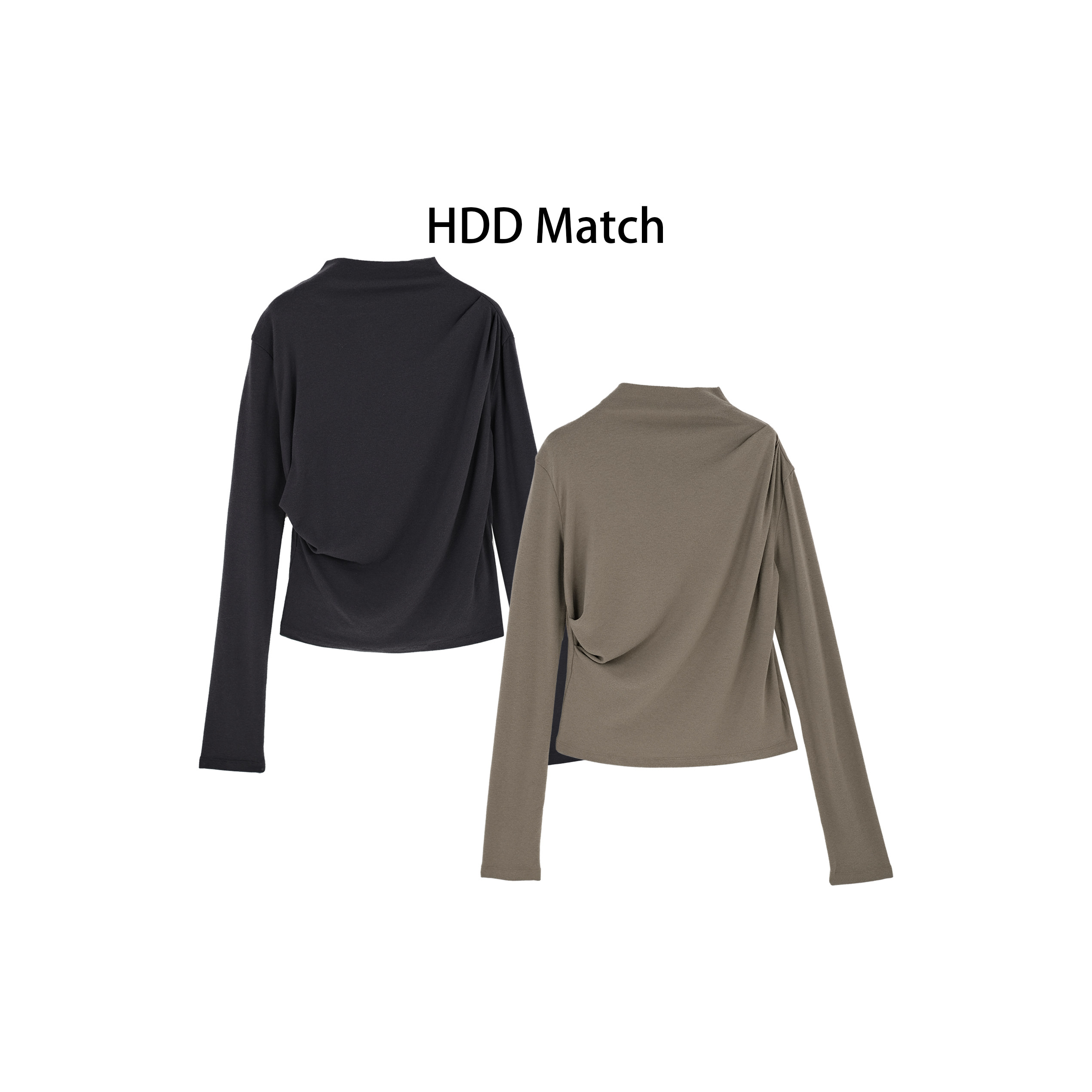 HDD- "设计百搭" 天丝+羊毛 女款设计小众软糯弹力T恤打底 Y9918,女士内衣/男士内衣/家居服,吊带/背心/T恤/打底/肌底衣,淘宝优惠券,粉丝福利购,淘宝优惠卷