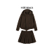 百褶半身裙套装 HDD Y9871 韩版 气质连帽外套 名媛套装 女款