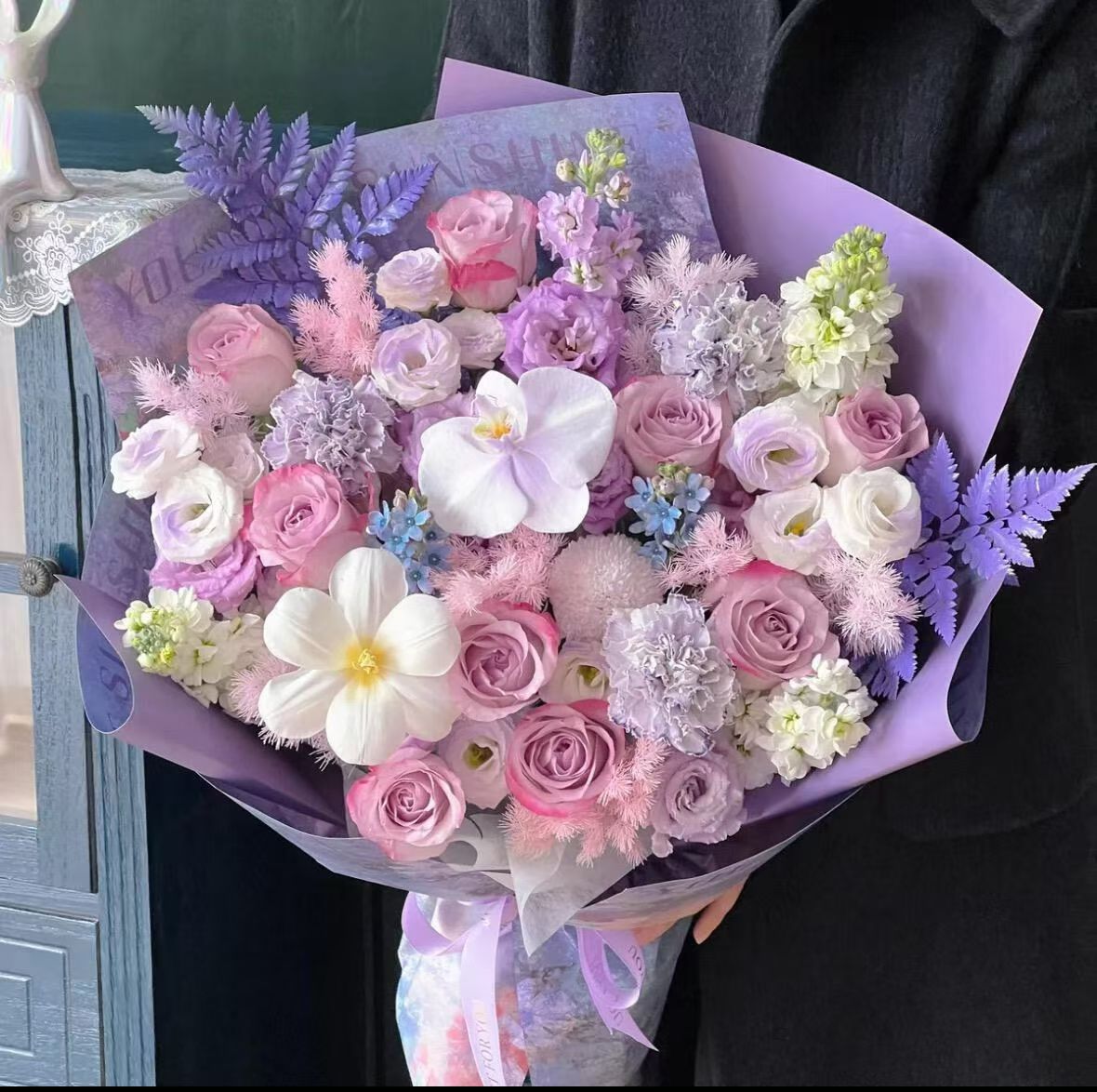 花艺园高级感花束生日礼物送女友鲜花速递(同城)