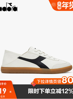 Diadora迪亚多纳男女一脚蹬帆布半拖休闲鞋Saunter SLIPON懒人鞋