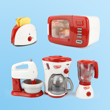 儿童仿真家电榨汁机玩具炸果汁机烤箱微波炉面包咖啡机扮办家家酒