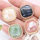 高档金属时尚 饰扣子 方形大衣纽扣毛衣风衣呢子羊绒上衣女小香风装