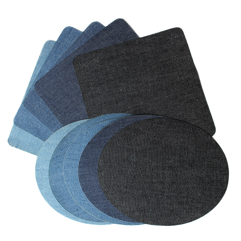 牛仔裤破洞贴布贴时尚补丁贴大号无痕背胶膝盖牛仔裤衣服修补贴布