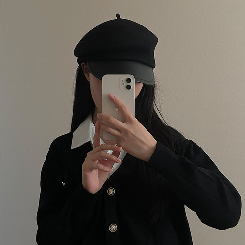 羊毛画家帽女日系韩版秋冬ins