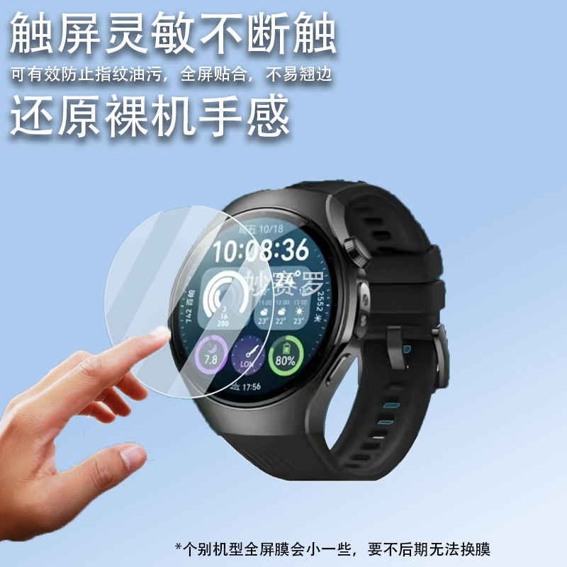 适用于华为擎云h7556手表钢化膜穿戴智能手表H5546屏幕膜1