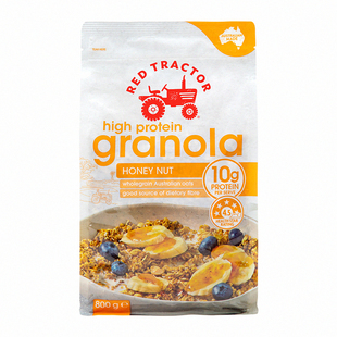 红色拖拉机澳洲进口格兰诺拉蜂蜜坚果莓果蛋白早餐即食燕麦片800g