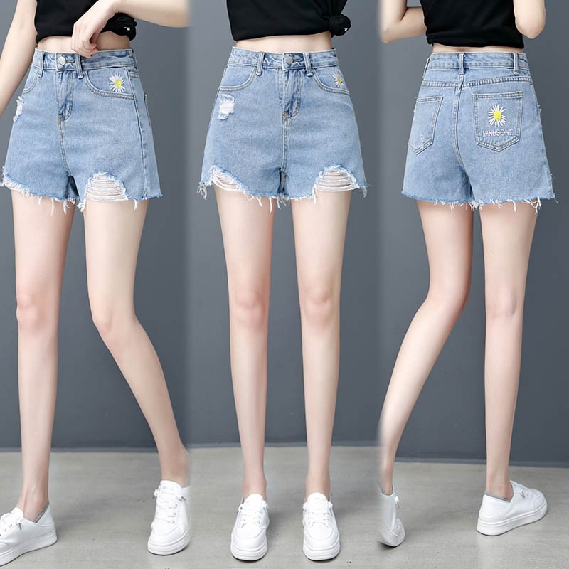 以纯官方旗舰店官网天丝牛仔短裤女装薄款夏季2020新款高腰老爹14