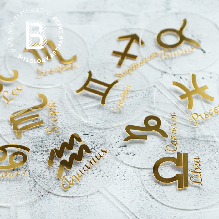 biteology星座符号亚克力插牌